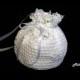 Crochet Bridal Purse,Handmade Bridal Purse,White