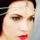 Art Deco Headpiece - Vintage Headdress - Rhinestone Head Piece - Bridal Headpiece - Flapper Headdress - Vintage Wedding