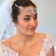 Rhinestone Wedding headpiece, Bridal forehead band, Couture Wedding accessory, Bridal halo head piece, Swarovski crystal hair piece, Vintage