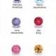 60 Edible Birthstones, Candy Gems, Cake Decorations, Hard Candy, Color Match