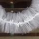 Wedding Lighted Swag Garland with White Tulle Netting