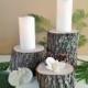 Set of 3 - Rustic Tree stumps - Rustic Wedding decor - Home decor - Centerpiece - Thanksgiving - Christmas- Trophy display - Holiday decor