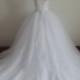 Real Wedding Dresses with Pearls Sweetheart Bridal Gowns with Sequins Lace-up Wedding Gowns W043