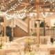 Country Wedding Reception Ideas- Burlap For The Table Runners And Xmas Lights All Over The Pavilion