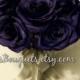Bridal Bouquet Purple, Beaded, Handle, Bouquet