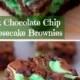 Mint Chocolate Chip Cheesecake Brownies