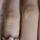 Diamond Wedding Set, Diamond Ring Set, Round Diamond Set with V Diamond Ring, 18k Rose and White Gold
