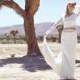 Ivory Lace Bohemian Bridal Gown, Maxi Dress, Two Piece Wedding Dress, Long Sleeve Wedding Dress - "Gwen"