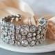 Bridal Cuff Bracelet, Crystal Bracelet, Elegant Ribbon Bracelet, Bridal Jewelry Trends 2015, Ribbon Bracelet, Cuff Bracelet, Bridal Jewelry