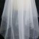 Wedding Veil Swarovski Crystal Rhinestone Edged Elbow Length Double Layer Up-Do Veil