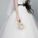 White By Vera Wang Draped Wedding Dress