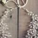Bridal headpiece, Swarovski crystal forehead band, wedding hair accessories, boho wedding, crystal hair vine, Grecian halo, bridal crown