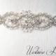 Rustic Wedding Sash Beaded bridal sash crystal wedding belt sash, Rustic Bride Style 181