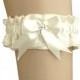 bridal ivory lace garter, garter in wedding, vintage or shabby chic style, wedding lingerie, handmade garter , stretching, bride garter 0115