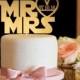 Wedding Cake Topper - Star Wars Font Cake Topper - Gold Cake Topper