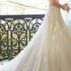 Sweetheart Light Champagne Lace Applique Wedding Dress