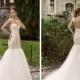 Sexy Mermaid Wedding Dresses Bridal Modern Sheer V Neck Cap Sleeves Illusion Tulle Sweep Train New Arrival Wedding Gowns Cheap Online with $106.81/Piece on Hjklp88's Store 