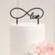 Infinity Symbol Love Wedding Cake Topper - Custom Cake Topper