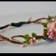 Flower Girl Headwreath, Flower Crown Headband, Wedding Crown, Wedding wreath, Wedding Crown, Flower Girl Wreath, Floral Tiara, Head Wreath