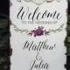 Welcome wedding sign, shabby chic wooden  wedding sign