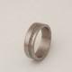 titanium and antler wedding ring silver antler ring mens band