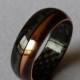 carbonfiber & copper ring wedding band