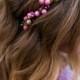 Pink Floral Circlet, Berries Crown, Spring, Summer, Wedding, Bridesmaids, Headpiece, flower Girl, bridal hair, festival, bridal crown