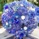 Brooch Bouquet - Broach Bouquet - Crystal Bouquet - Wedding Bouquet - Bridal Bouquet - Keepsake Bouquet - Something Blue Bouquet - Deposit