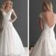 Strapless Sweetheart All over Lace and Satin Mermaid Wedding Gown