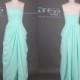 Mint Green Strapless Ruffles Chiffon A Line Long Bridesmaid Dress/Floor Length Wedding Party Dress/Mint Prom Dress/Bridesmaid Dress DH347