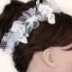 Flower Girl Headband, Bridal Headband Head Piece.OOAK Handmade r