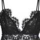 Vintage Lace Splicing Women's Bra Set