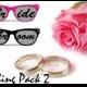 BRIDE SUNGLASSES, PACK Wayfarer Wedding Sunglasses Bride & Groom