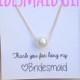 Bridemaid gifts! You choose the saying and the jewlery!