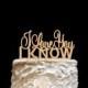 Star Wars Inspired Wedding Cake Topper - I Love you I Know - Han Solo - Princess Leia - Han & Leia-Wood Cake Topper