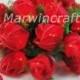 35 Red Rose Flower Fairy String Lights Wedding Party Patio Spa Floral Decor 3.5m