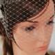 bandeau birdcage, ivory birdcage,  Lace birdcage, blusher veil,birdcage, veil alternative, French tulle, 50s,  60s veil,  retro wedding