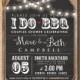 I Do BBQ Invitation Engagement Party Invite Couples Shower BBQ Wedding Shower BBQ Chalkboard Typography, Any Color Scheme, Any Event Photo