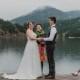 Not Ready To Say Goodbye To Winter? This Snowy Evergreen Lake House Wedding Is For You