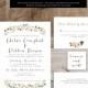 Printable Wedding Invitation Suite - the Sophie Collection