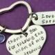 Personalized Hand Stamped Key Chain - thank you for raising the man of my dreams - Wedding - Gift Mother In Law - Mother of the Groom  - Mil