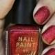 Red Glitter Nail Paint