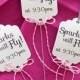 Awesome DIY Idea For Making Wedding Sparkler Tags!
