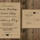 Rustic Kraft Wedding Invitation Suite, Minimalist wedding, Kraft paper rustic wedding invitation calligraphy_27