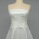 Ivory Bridal Dress, Lace Wedding Dress , Short Lace Dress, Strapless  Dress, Sweetheart Dress, Taffeta Bridesmaid Dress Romantic Bridal Gown