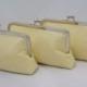 Yellow Bridesmaids Bag Handbag in Linen for Bridal party gift- Design your Own in Various Colors