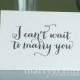 Wedding Card to Your Bride or Groom - I Can't Wait to Marry You - Wedding Day Card, Goes with Gift for Groom - Love Note Before I Do CS02