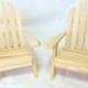 Adirondack chairs, Wedding DIY, cake toppers, wooden, set of two, unfinished, set of 2