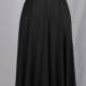 Bridesmaid Dress Black Infinity Dress  Floor Length Wrap Convertible Dress L199