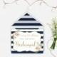 Will you my bridesmaid card printable, Card to ask bridesmaid, I can't say I do without you card, striped navy card, The Shirley collection